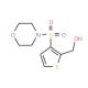 [3-(Morpholin-4-ylsulfonyl)thien-2-yl]methanol - chemical structure image