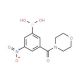 3-(Morpholine-4-carbonyl)-5-nitrophenylboronic acid (CAS 871332-80-8) - chemical structure image