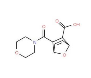 3-(Morpholine-4-carbonyl)-7-oxa-bicyclo[2.2.1]hept-5-ene-2-carboxylic acid - chemical structure image