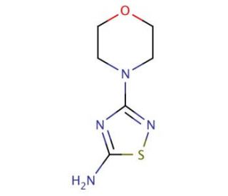 3-Morpholino-1,2,4-thiadiazol-5-amine - chemical structure image