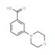 3-Morpholinobenzoic acid (CAS 215309-00-5) - chemical structure image
