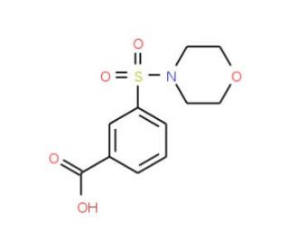 3-(Morpholinosulfonyl)benzenecarboxylic acid - chemical structure image