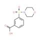 3-(Morpholinosulfonyl)benzenecarboxylic acid - chemical structure image
