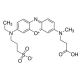 3-[N-(2-Carboxyethyl)methylamino]-7-[N-ethyl(3-sulfonatopropyl)amino]phenoxazin-5-ium Sodium (CAS 343257-52-3) - chemical str