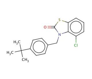 3-N-4&prime;-tert-Butyl-benzyl-4-chloro-benzothiazole-2-one - chemical structure image