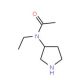 3-(N-Acetyl-N-ethylamino)pyrrolidine (CAS 115445-29-9) - chemical structure image
