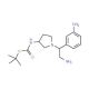 3-N-Boc-Amino-1-[2-amino-1-(3-amino-phenyl)-ethyl]-pyrrolidine (CAS 886365-13-5) - chemical structure image
