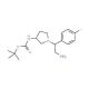 3-N-Boc-Amino-1-[2-amino-1-(4-fluoro-phenyl)-ethyl]-pyrrolidine (CAS 886365-26-0) - chemical structure image