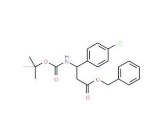 3-N-Boc-amino-3-(4-chlorophenyl)propionic acid benzyl ester (CAS 1017789-39-7) - chemical structure image