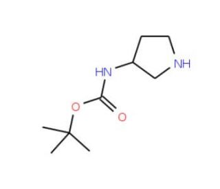 3-N-Boc-amino pyrrolidine (CAS 99724-19-3) - chemical structure image