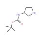 3-N-Boc-amino pyrrolidine (CAS 99724-19-3) - chemical structure image