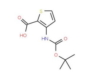 3-N-Boc-amino-thiophene-2-carboxylic acid (CAS 101537-64-8) - chemical structure image
