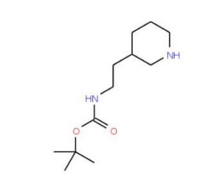 3-(N-Boc-aminoethyl)-piperidine (CAS 215305-98-9) - chemical structure image