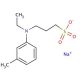 3-(N-Ethyl-3-methylanilino)propanesulfonic acid sodium salt (CAS 40567-80-4) - chemical structure image