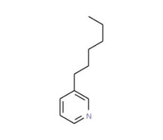 3-n-Hexylpyridine (CAS 6311-92-8) - chemical structure image