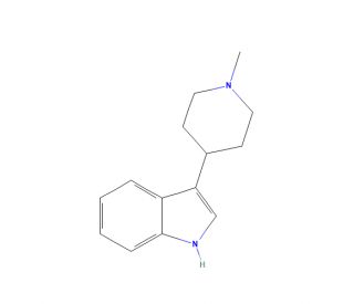 3-(N-Methylpiperidinyl)indole (CAS 17403-07-5) - chemical structure image