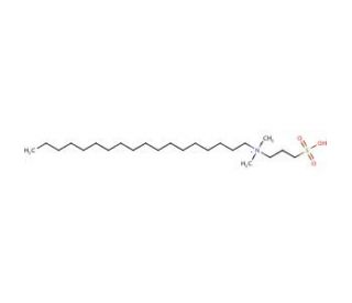 3-(N,N-Dimethyloctadecylammonio)propanesulfonate (CAS 13177-41-8) - chemical structure image