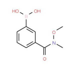 3-(N,O-Dimethylhydroxylaminocarbonyl)phenylboronic acid (CAS 723281-57-0) - chemical structure image