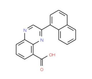 3-(Naphth-1-yl)quinoxaline-5-carboxylic acid (CAS 904818-32-2) - chemical structure image