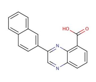 3-(Naphth-2-yl)quinoxaline-5-carboxylic acid (CAS 688801-18-5) - chemical structure image