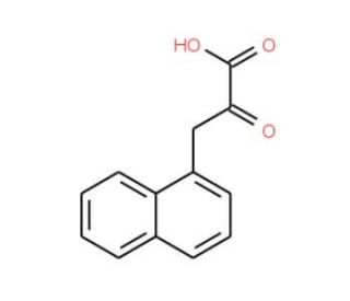 3-(naphthalen-1-yl)-2-oxopropanoic acid - chemical structure image