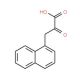 3-(naphthalen-1-yl)-2-oxopropanoic acid - chemical structure image
