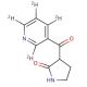 3-(Nicotinoyl-2,4,5,6-d4)-2-pyrrolidinone - chemical structure image