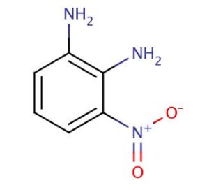 3-Nitro-1,2-phenylenediamine (CAS 3694-52-8) - chemical structure image