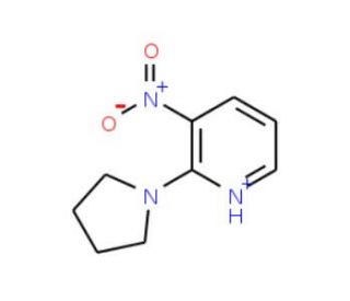 3-Nitro-2-(1-pyrrolidinyl)pyridine (CAS 26820-73-5) - chemical structure image