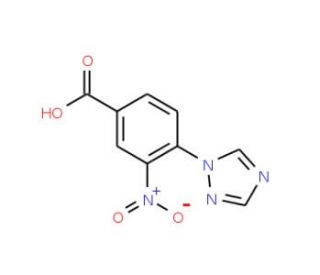 3-nitro-4-(1H-1,2,4-triazol-1-yl)benzoic acid - chemical structure image