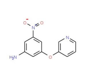 3-Nitro-5-(pyridin-3-yloxy)aniline - chemical structure image