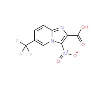 3-Nitro-6-(trifluoromethyl)imidazo[1,2-a]pyridine-2-carboxylic acid - chemical structure image