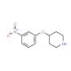 3-Nitrophenyl 4-piperidinyl ether (CAS 586412-89-7) - chemical structure image