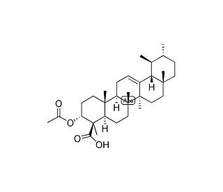 3-O-Acetyl-&beta;-boswellic acid (CAS 5968-70-7) - chemical structure image