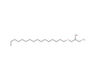 3-O-Hexadecyl-sn-glycerol (CAS 10550-58-0) - chemical structure image