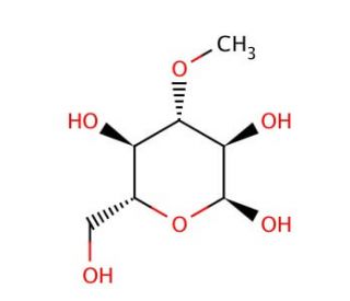 3-O-Methyl-D-glucopyranose (CAS 13224-94-7) - chemical structure image