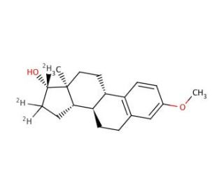 3-O-Methyl Estradiol-d3 (CAS 1035-77-4 (unlabeled)) - chemical structure image