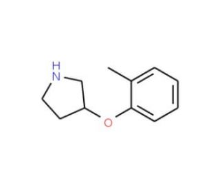 3-(o-Tolyloxy)pyrrolidine (CAS 46196-54-7) - chemical structure image