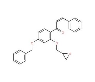 3-Oxo-1-phenyl-3-[2&prime;-(2&prime;&prime;,3&prime;&prime;-epoxypropoxy)-4&prime;-benzyloxyphenyl]propene - chemical structure image