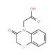 (3-oxo-2,3-dihydro-4H-1,4-benzothiazin-4-yl)acetic acid (CAS 100637-60-3) - chemical structure image