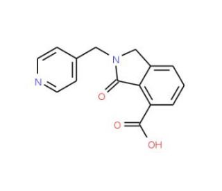 3-Oxo-2-pyridin-4-ylmethyl-2,3-dihydro-1H-isoindole-4-carboxylic acid - chemical structure image