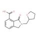 3-Oxo-2-(tetrahydro-furan-2-ylmethyl)-2,3-dihydro-1H-isoindole-4-carboxylic acid - chemical structure image