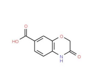 3-oxo-3,4-dihydro-2H-1,4-benzoxazine-7-carboxylic acid (CAS 214848-62-1) - chemical structure image