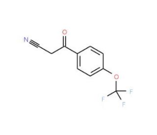 3-Oxo-3-[4-(trifluoromethoxy)phenyl]propionitrile (CAS 122454-46-0) - chemical structure image