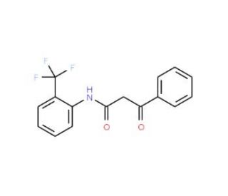 3-Oxo-3-phenyl-N-[2-(trifluoromethyl)phenyl]-propanamide - chemical structure image
