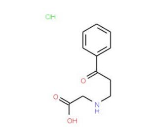 (3-Oxo-3-phenyl-propylamino)-acetic acid hydrochloride - chemical structure image