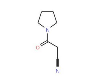 3-Oxo-3-pyrrolidin-1-ylpropanenitrile (CAS 14227-95-3) - chemical structure image