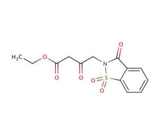 3-Oxo-4-(1,1,3-trioxo-1,3-dihydro-1lambda*6*-benzo[d]isothiazol-2-yl)-butyric acid ethyl ester - chemical structure image