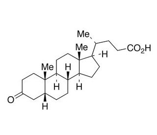 3-Oxo-5&beta;-cholanoic Acid (CAS 1553-56-6) - chemical structure image
