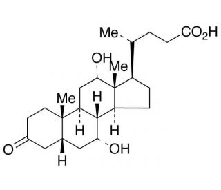 3-Oxo-7α,12α-hydroxy-5β-cholanoic Acid (CAS 2304-89-4) - chemical structure image